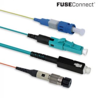 AFL Splice-On Connector SC PC Multimode FuseConnect 50um 10Gig 3mm Aqua 6 Pack