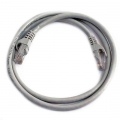 Cat 5e Patch Cable with Boots, 1’, Gray