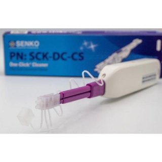 CS Connector Senko Duplex Ferrule End Face Cleaner, Senko CS Connector One Click Cleaner
