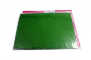 FIB 1um Lapping Film / Polishing Film Aluminum Oxide 9" x 6.5" Sheet Green - 25 Pack