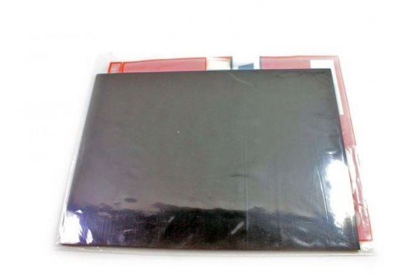 FIB 5um Lapping Film / Polishing Film Silicon Carbide 9" x 6.5" Sheet Black - 25 Pack  FIB 5um Lapping Film / Polishing Film Silicon Carbide 9" x 6.5" Sheet Black - 25 Pack