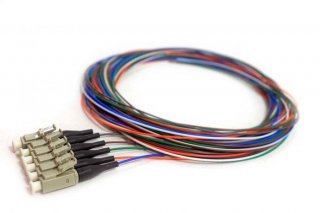 FIB 6 Fiber 900um Pigtail, MM 50 um OM2, LC-3 Meters