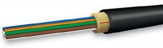 FIB Blue 12 Fiber Tactical Cable, MM OM4 Fiber