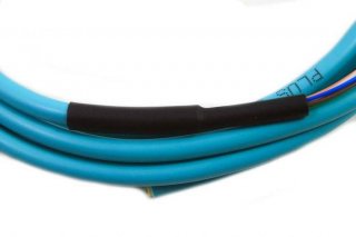FIB Distribution Pigtail 6 Fiber Multimode (50um OM3) LC/UPC Aqua Boots 3 Meters