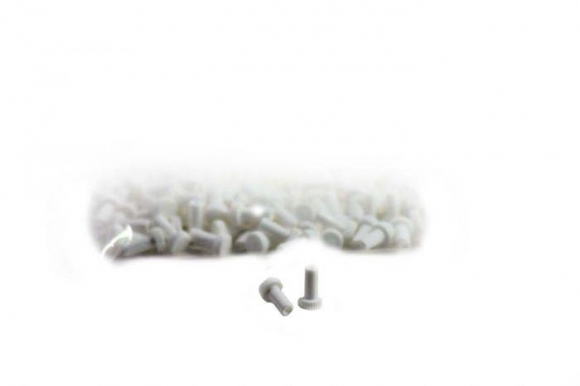 FIB Dust Cap Connector 1.25 Ferrules Universal White - 100 Pack