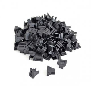 FIB Dust Cap Mating Sleeve Adapter SC Slate - 100 Pack