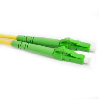 FIB Fiber Optic Patch Cable, LC to LC APC-APC, 1 meter, 1.6mm Simplex SM SMF-28 Ultra Fiber
