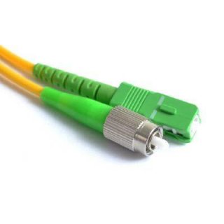 FIB Fiber Optic Patch Cable, SC to FC APC-APC, 10 meter, 3mm Simplex SM SMF28 Ultra Fiber