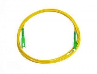 FIB Fiber Optic Patch Cable, SC to LC APC-APC, 5 meters, 1.6mm Simplex SM SMF-28 Ultra Fiber