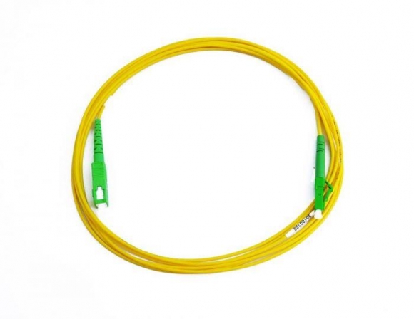 FIB Fiber Optic Patch Cable, SC to LC APC-APC, 5 meters, 1.6mm Simplex SM SMF-28 Ultra Fiber