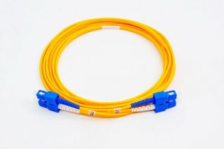 FIB Fiber Optic Patch Cable, SC to SC UPC-UPC, 2 meters, 3mm Duplex SM SMF-28 Ultra Fiber
