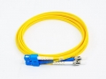 FIB Fiber Optic Patch Cable, ST UPC to SC UPC, 3 meters, 3mm Duplex SM SMF-28 Ultra Fiber