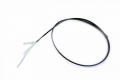 FIB Flat Drop Cable Dry Singlemode SMF28 Ultra Fiber 12 Fiber Polyethylene Black