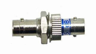 FIB ST Attenuator Female to Female Singlemode 1310/1550 Bulkhead 5dB