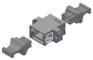 MTP Adapter, Gray, Standard Footprint, Full Flange, Type B