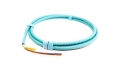 TLC 12 Fiber, 50/125um MM ClearCurve OM4, Micro-Distribution Fiber Optic Cable with Aluminum Interlocking Armor, Plenum, Aqua
