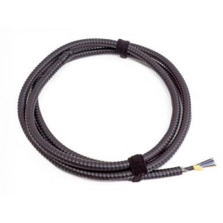 TLC 24 Fiber, 50/125um MM ClearCurve OM3, Indoor/Outdoor Fiber Optic Cable with Aluminum Interlocking Armor, Plenum, Black
