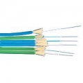 TLC 3mm Duplex 100/140um MM Fiber Optic Cable, Riser, Green