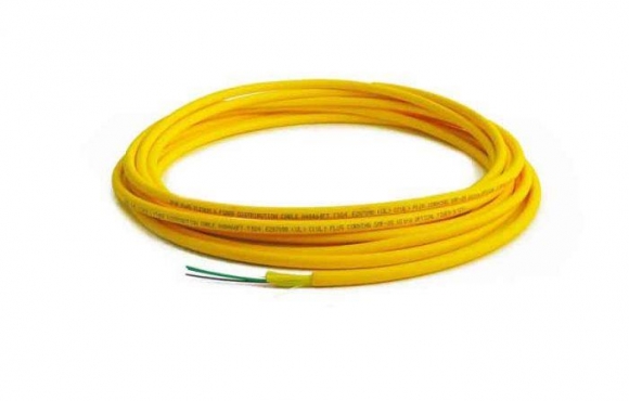 TLC 4 Fiber SM SMF28 Ultra Distribution Fiber Optic Cable Plenum Yellow 4.4mm OD  TLC 4 Fiber SM SMF28 Ultra Distribution Fiber Optic Cable Plenum Yellow 4.4mm OD