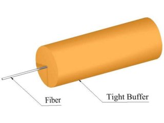 TLC 900um Tight Buffer Multimode 50/125 OM2 Fiber Optic Cable, Orange