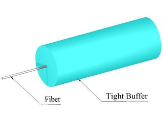 TLC 900um Tight Buffer Multimode 50/125um OM4 Fiber Optic Cable, Aqua