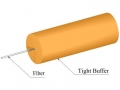 TLC 900um Tight Buffer Multimode 62.5/125um Fiber Optic Cable, Orange
