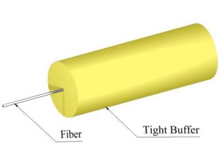 TLC 900um Tight Buffer SM SMF28 Ultra Fiber Optic Cable, Yellow