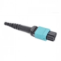 US Conec MTP Connector Multimode 12 Fiber OM3/4 3mm-Aqua, Female