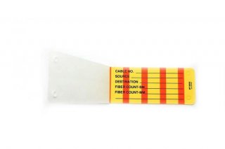 Write-On Cover All Tag, Black on Yellow, Quantity 25