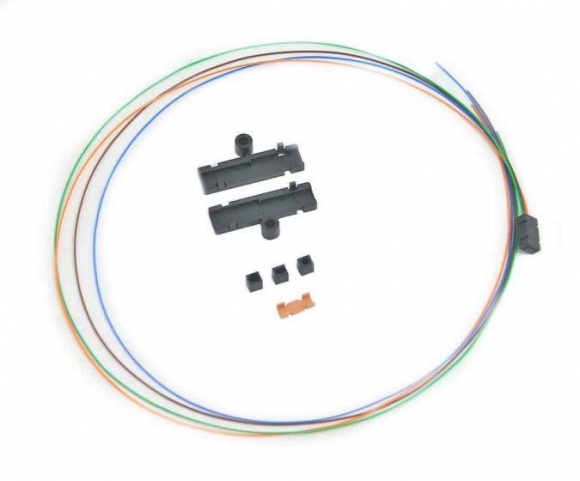 4 Fiber Color Coded Buffer Tube/Ribbon Fan-Out Kit 25" Tubing