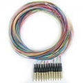 FIB 12 Fiber 900um Pigtails, MM 50um OM2, LC/PC, Black Boots, 3 Meters