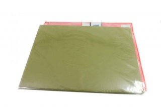 FIB 12um Lapping Film / Polishing Film Aluminum Oxide 9" x 6.5" Sheet Yellow - 25 Pack