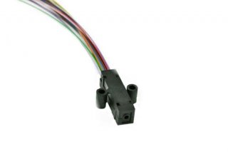FIB 900um 24 Fiber Color Coded Fan Out Kit 25" Tubing