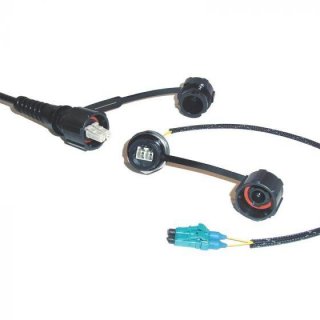 FIB Blue ODVA SC Plug-ST 2-fiber 50um OM3 1'