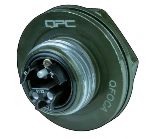 FIB Blue Premium-Grade 4-Fiber Tactical Assembly SM QFOCA Jam Nut  FIB Blue Premium-Grade 4-Fiber Tactical Assembly SM QFOCA Jam Nut