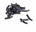 FIB Connector Boot LC 2.0mm 50 Degree Black - 25 Pack
