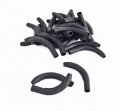 FIB Connector Boot SC & FC 3.0mm 90 Degree Boot Black - 25 Pack