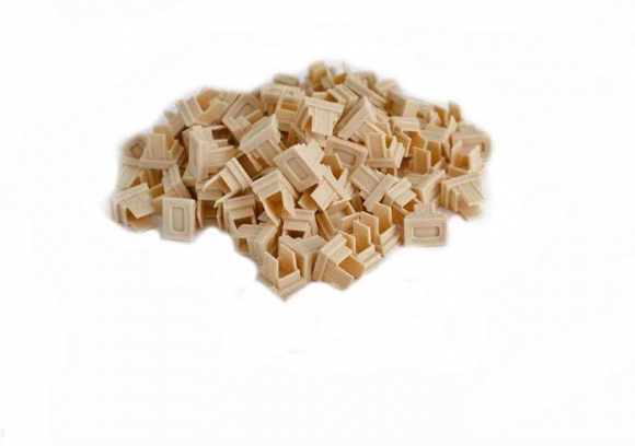 FIB Dust Cap Mating Sleeve Adapter SC Beige - 100 Pack