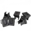 FIB Dust Cap Mating Sleeve Adapter SC Black - 100 Pack