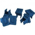 FIB Dust Cap Mating Sleeve Adapter SC Blue - 100 Pack