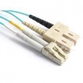 FIB Fiber Optic Patch Cable, LC PC to SC PC, 3 meters, 1.6mm Duplex MM ClearCurveOM3 Fiber