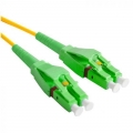 FIB Fiber Optic Patch Cable, LC to LC APC-APC, 10 meters, Unibody, 1.6mm Duplex SM SMF-28 Ultra Fiber