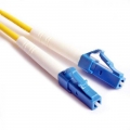 FIB Fiber Optic Patch Cable, LC to LC UPC-UPC, 10 meters, 1.6mm Simplex SM SMF-28 Ultra Fiber