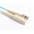 FIB Fiber Optic Patch Cable, SC PC to ST PC, 10 meters, 1.6mm Duplex MM ClearCurveOM3 Fiber