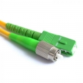 FIB Fiber Optic Patch Cable, SC to FC APC-APC, 1 meter, 3mm Simplex SM SMF-28 Ultra Fiber