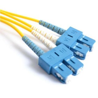 FIB Fiber Optic Patch Cable, SC to SC UPC/UPC, 10 meters, 3mm Duplex SM SMF-28 Ultra Fiber