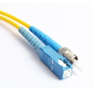FIB Fiber Optic Patch Cable, ST to SC UPC-UPC, 1 meter, 3mm Simplex SM SMF-28 Ultra Fiber