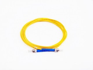 FIB Fiber Optic Patch Cable, ST UPC to ST UPC, 5 meters, 3mm Simplex SM SMF-28 Ultra Fiber