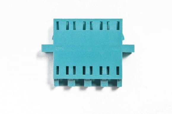 FIB LC 10Gig Adapter Quad Aqua Multimode - with Flange, Style3, SC Duplex Footprint