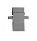 FIB LC Adapter Duplex Beige Multimode - with Flange, Style 3, SC Footprint